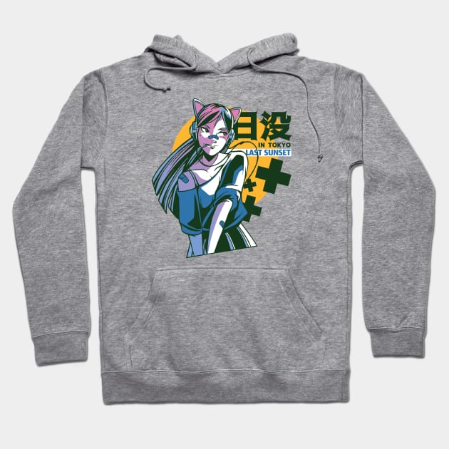 Tokyo Anime Girl Hoodie by Safdesignx